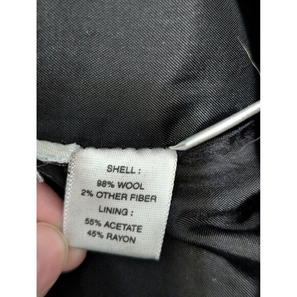 Ann Taylor Pants Womens 8 Pinstripe Wool Blend Dress Trouser Cuffed Workwear - Picture 6 of 8